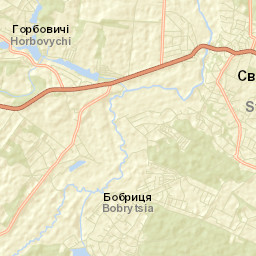 Kyyevo-Svyatoshyns’kyy Rayon Street Map
