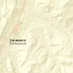 Zakamensk Street Map