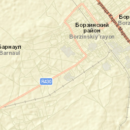 Borzya Street Map
