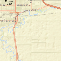 Moose Jaw Street Map