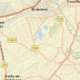 Brebières Street Map
