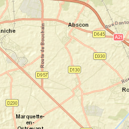 Rœulx Street Map