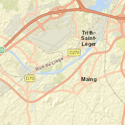 Prouvy Street Map