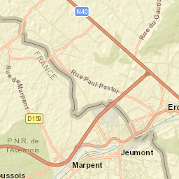 Erquelinnes Street Map