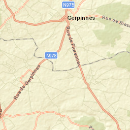 Gerpinnes Street Map