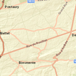 Mettet Street Map