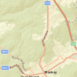 Manhay Street Map