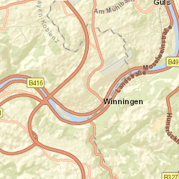 Winningen Street Map