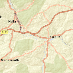 Selbitz Street Map