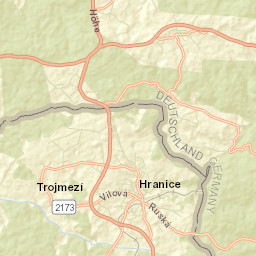 Hranice Street Map