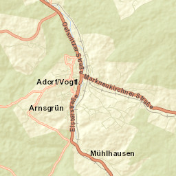 Adorf Street Map