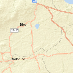 Radonice Street Map