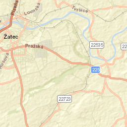 Žatec Street Map