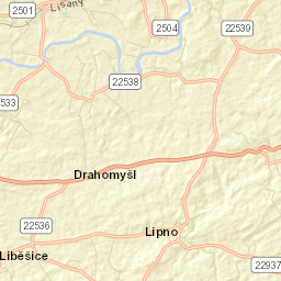 Okres Louny Street Map