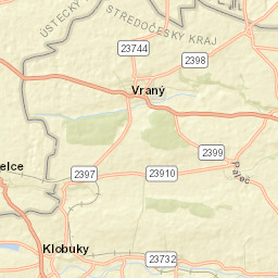 Klobuky Street Map