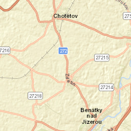 Benátky nad Jizerou Street Map