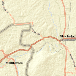 Głuchołazy Street Map