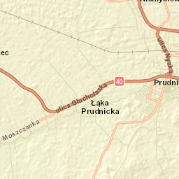Łąka Prudnicka Street Map