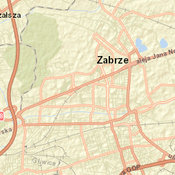 Zabrze Street Map