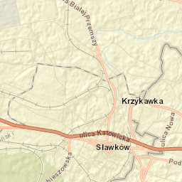 Sławków Street Map