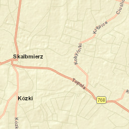 Skalbmierz Street Map