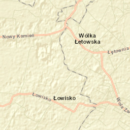 Łętownia Street Map