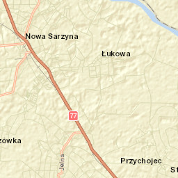 Nowa Sarzyna Street Map
