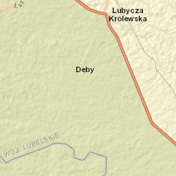 Lubycza Królewska Street Map