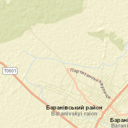 Baranivka Street Map