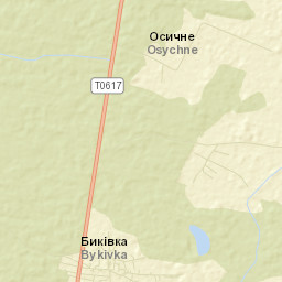 Bykivka Street Map