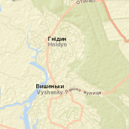 Hnidyn Street Map