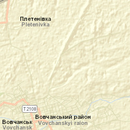 Vovchans’k Street Map