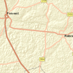 Frévent Street Map