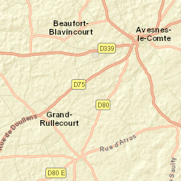 Avesnes-le-Comte Street Map