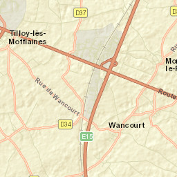 Tilloy-lès-Mofflaines Street Map