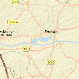 Aubigny-au-Bac Street Map