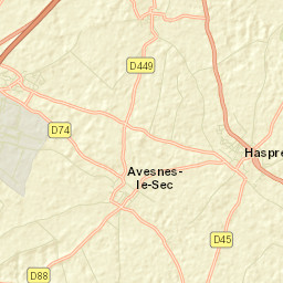 Avesnes-le-Sec Street Map
