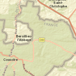 Cousolre Street Map