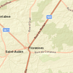 Florennes Street Map