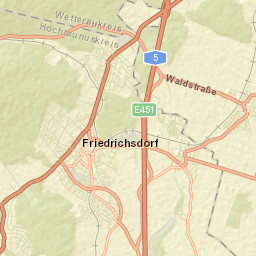 Friedrichsdorf Street Map