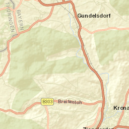 Kronach Street Map