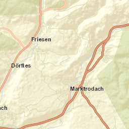 Marktrodach Street Map