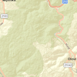 Oloví Street Map