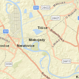 Neratovice Street Map