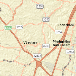 Předměřice nad Labem Street Map