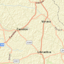 Dolní Černilov Street Map