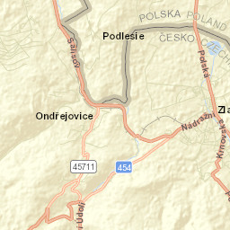 Zlaté Hory Street Map