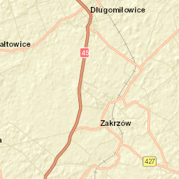 Długomiłowice Street Map