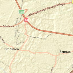 Żernica Street Map