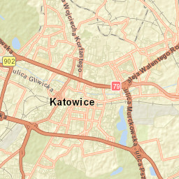 Katowice Street Map